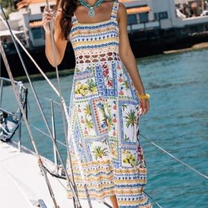 Cupshe Multicolor Floral Pattern Dress